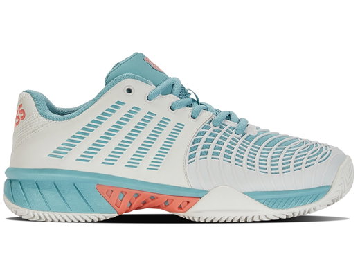 KSwiss Tennisschuhe Express Light 3 Clay/Sandplatz weiss/hellblau Damen